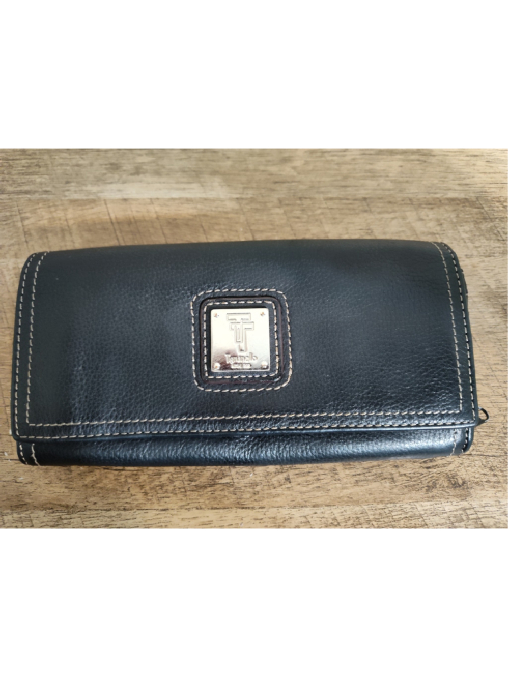 Women's Tignanello Black Leather Wallet One Size
